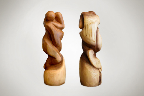2010<br>Untitled<br>Wood - 40x20x25<sup>CM</sup></small>